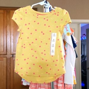 Girls Cat & Jack flowered shirt